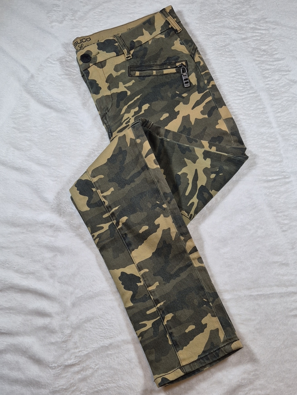 Parasuco Men’s Skinny Camo Jeans in Olive and Khaki